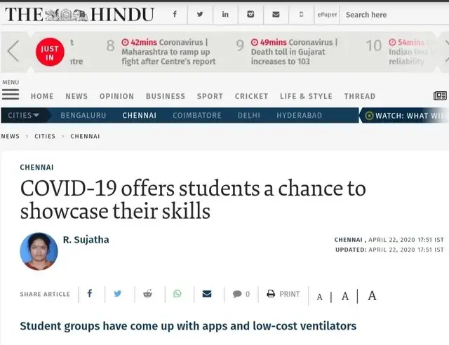 The Hindu Press Feature